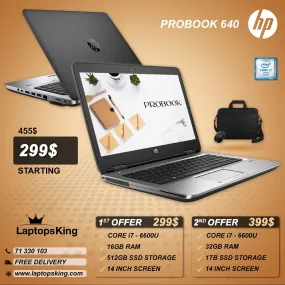 Hp ProBook 640 Core i7 Laptop Offers (Open Box)