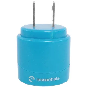 IESSENTIALS IE-ACP2U-BL 2.1-Amp Dual-USB Home Charger (Blue)