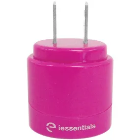 IESSENTIALS IE-ACP2U-PK 2.1-Amp Dual-USB Home Charger (Pink)