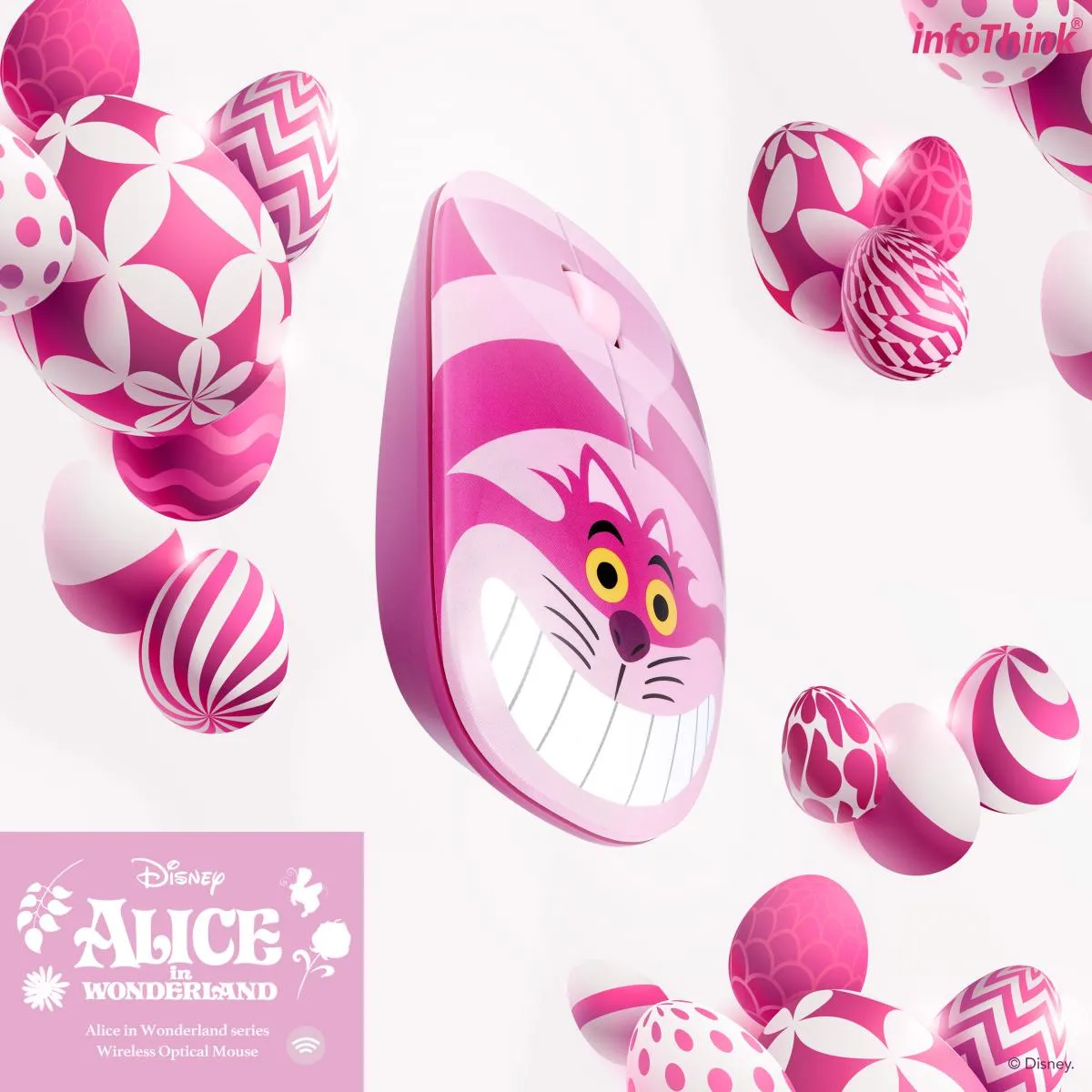 Infothink Alice in Wonderland Series Cheshire Cat ver Wireless Optical Mouse