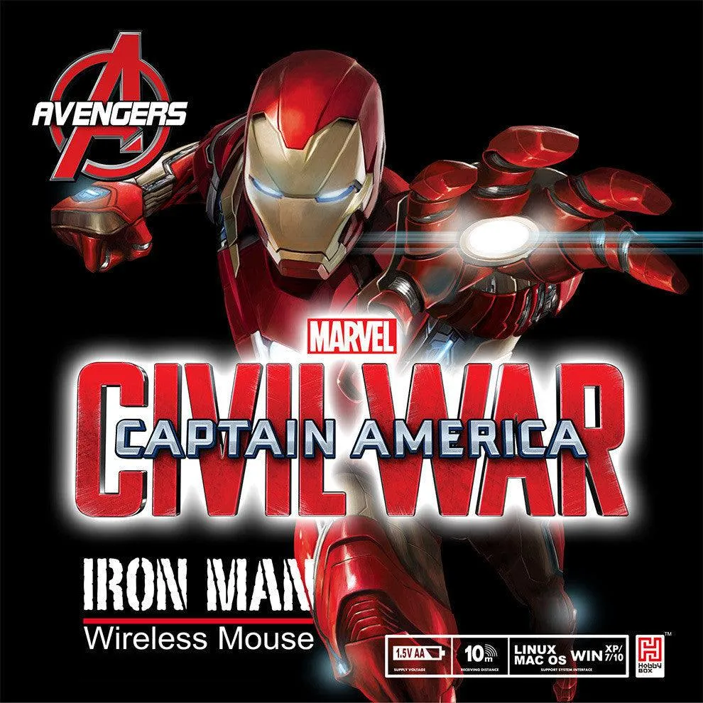 Iron Man Mark XLVI Mk46 Wireless USB Mouse