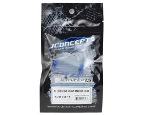 JConcepts B6/B6D Aluminum Servo Mount Bracket (Blue) JCO2567-1