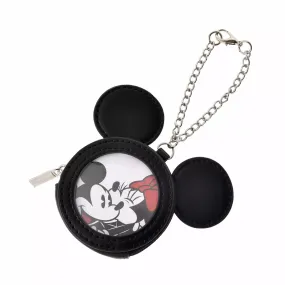 JDS - Health＆Beauty Tool x Mickey & Minnie Mouse Black "Clear Window" Pouch with Mirror (Release Date: Feb 6)