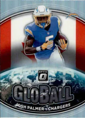 Josh Palmer, Global Silver Prizm, 2021 Panini Donruss Optic Football NFL