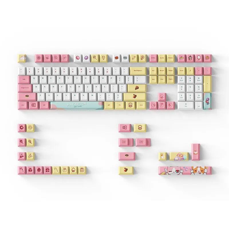 kawaii pink Keycaps