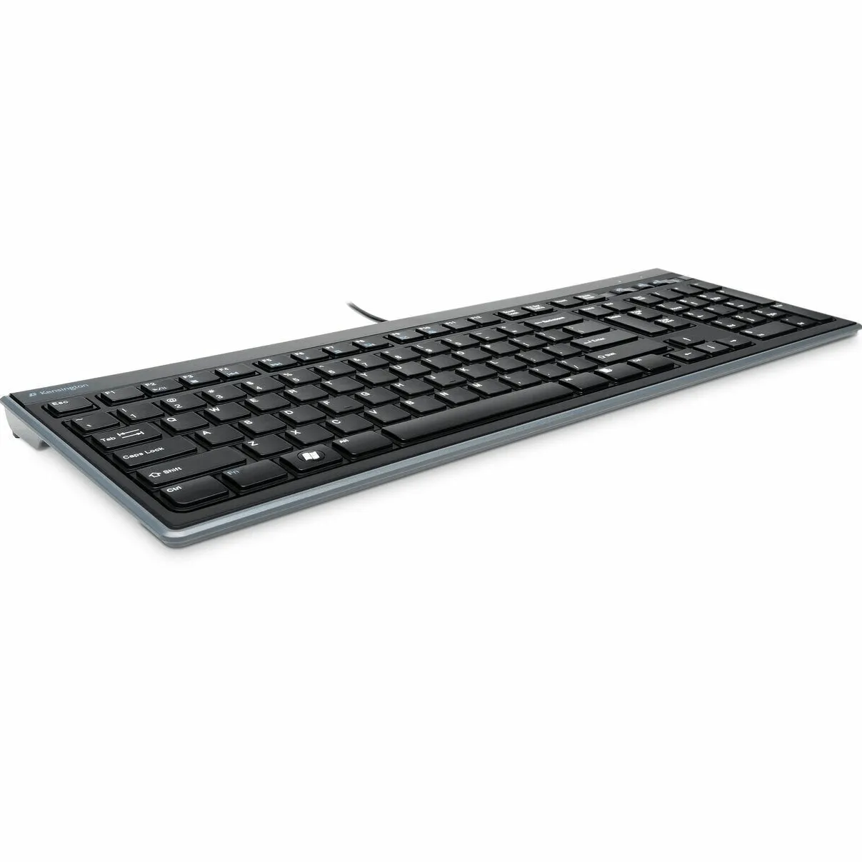 Kensington Advance Fit Full-Size Slim Keyboard Wired Black