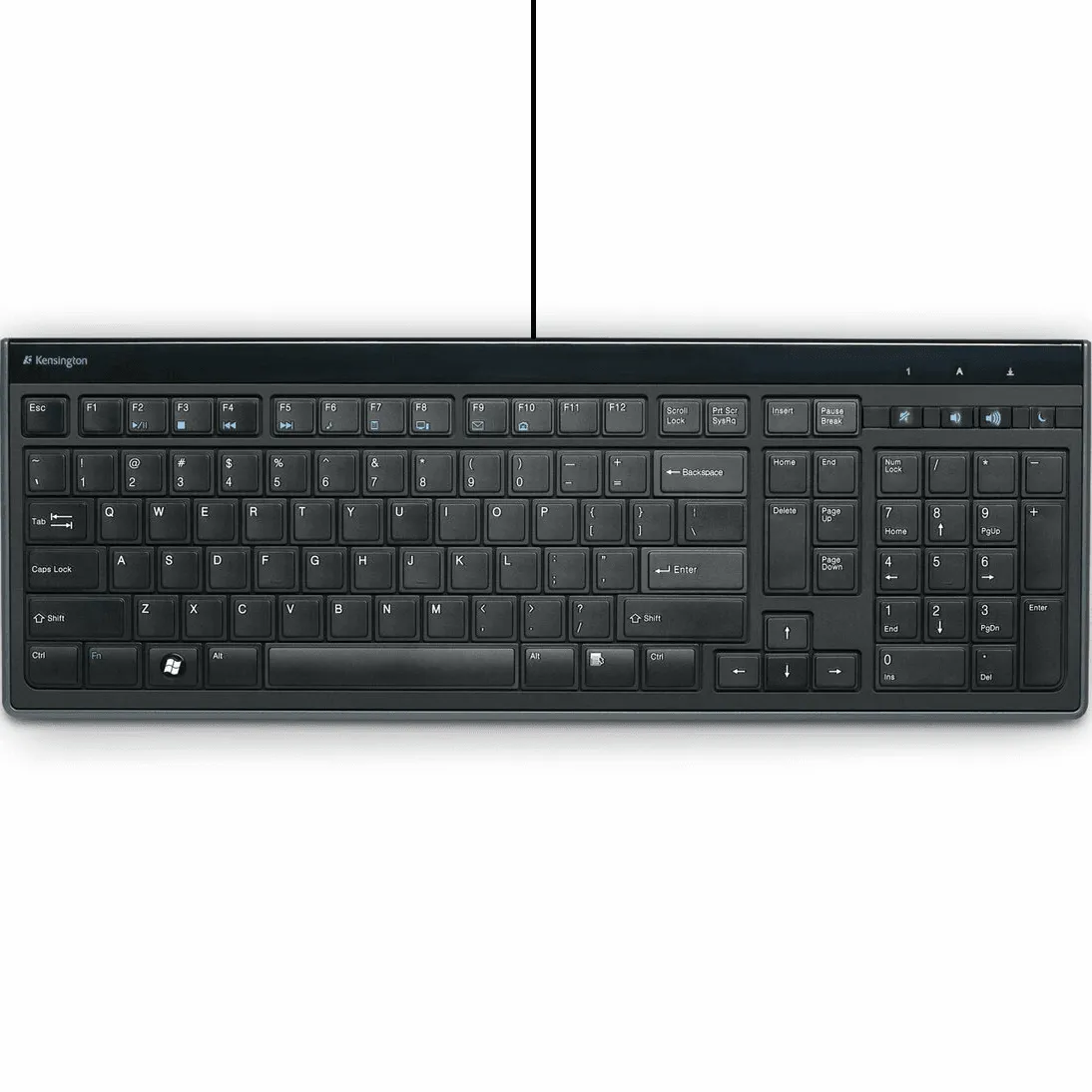 Kensington Advance Fit Full-Size Slim Keyboard Wired Black