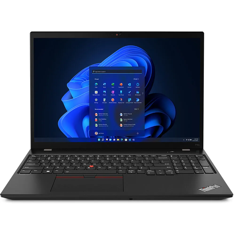 LENOVO 21BUS26X00 ThinkPad P16s Gen 1 16" WQXGA i7-1260P 2.1GHz NVIDIA Quadro T550 4GB 32GB RAM 512GB SSD Win 11 Pro Black