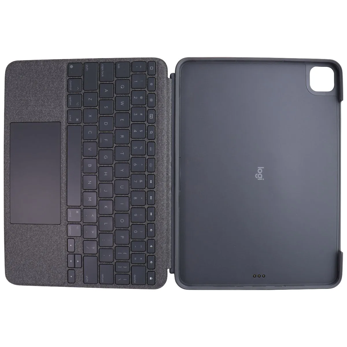 Logitech COMBO TOUCH Folio Keyboard Case for iPad 7th/8th/9th Gen - Oxford Gray