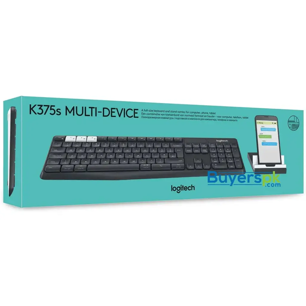 Logitech K375s Multi-device Wireless Stand & Keyboard Combo