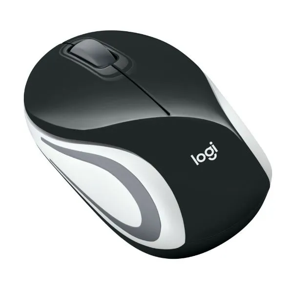 Logitech M187 Ultra Portable Wireless Mouse, 2.4 GHz with USB Receiver, 1000 DPI Optical Tracking - Black