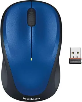 Logitech M235 Wireless Mouse for Windows and Mac with 2.4 GHz Wireless Technology - Blue