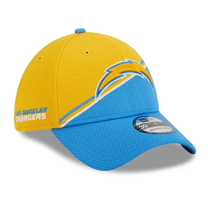 Los Angeles Chargers 2023 Sideline 39THIRTY Flex Hat - Gold/Powder Blue