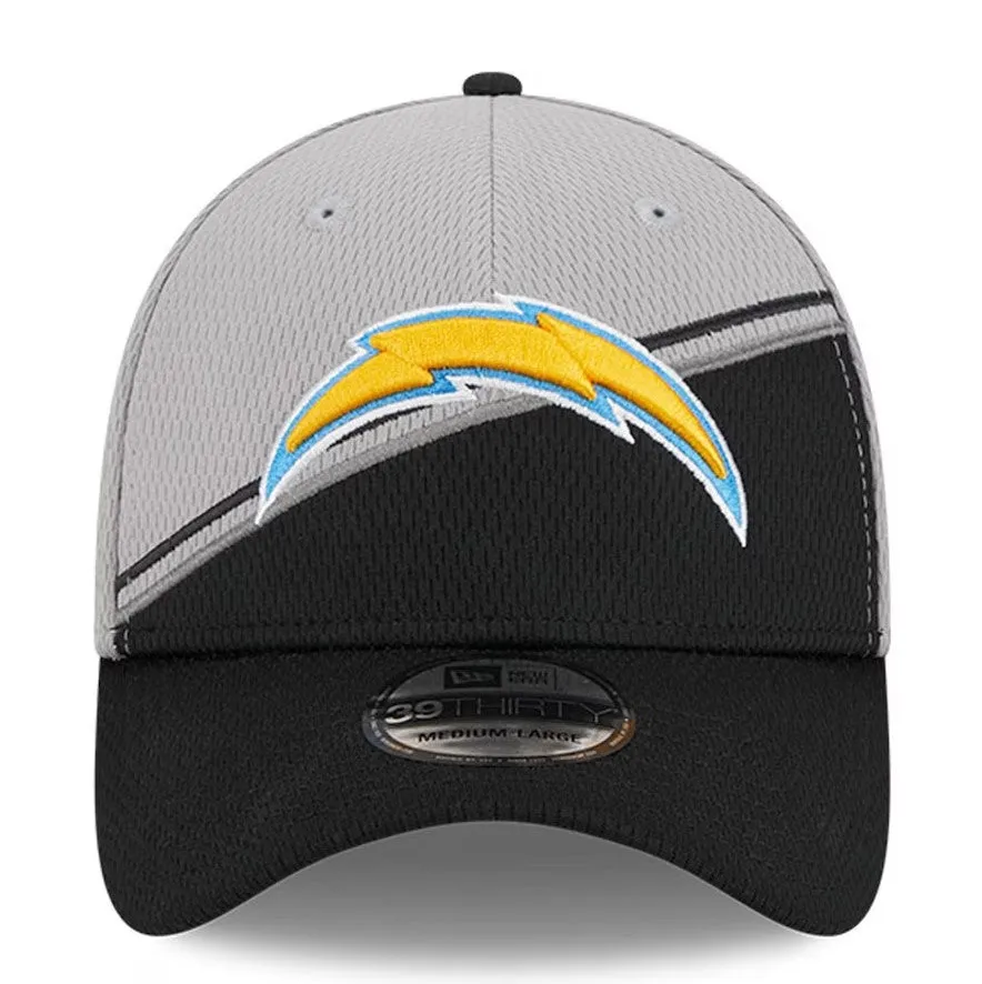 Los Angeles Chargers 2023 Sideline 39THIRTY Flex Hat -  Grey/Black