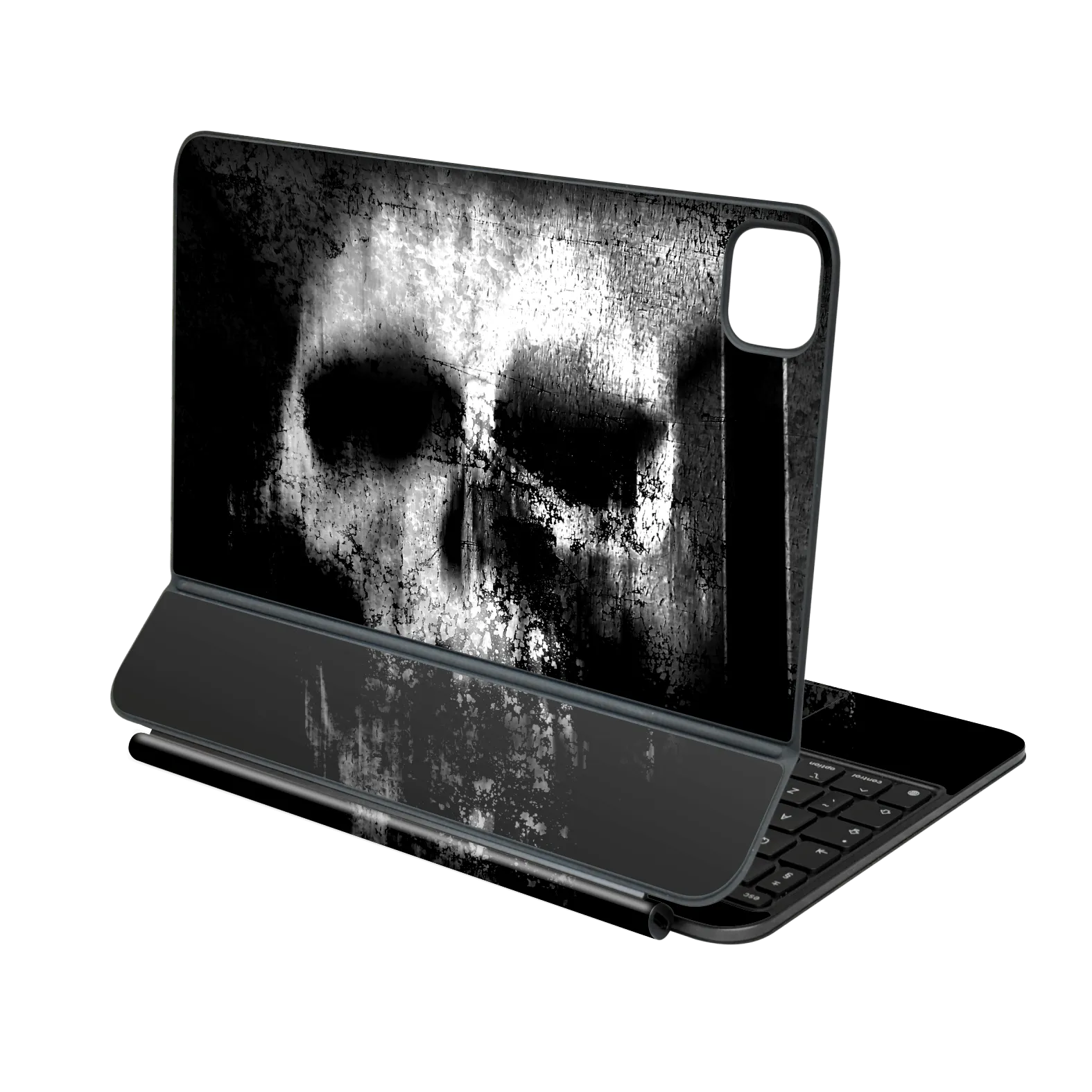 Magic Keyboard for iPad PRO 13” (M4, 2024) SIGNATURE Horror Black & White SKULL Skin