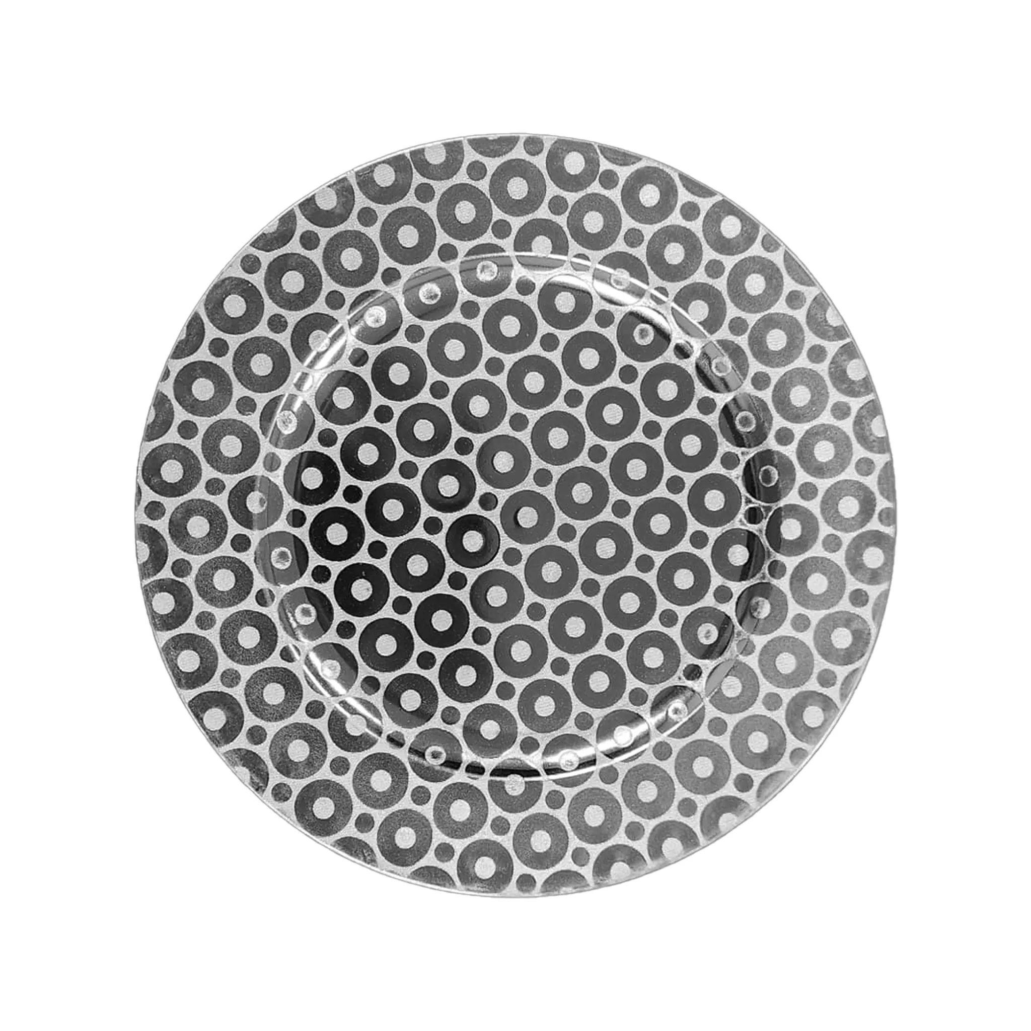 Metallic Dots Chargers Plates