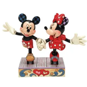 Mickey & Minnie Roller Skating statue by Enesco