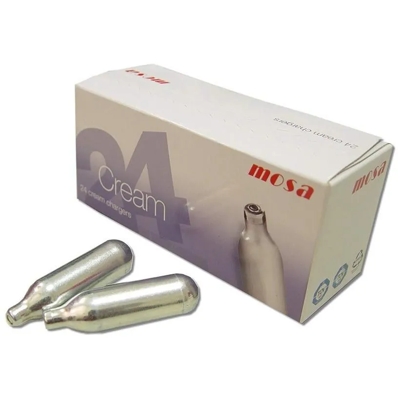 Mosa 24-Pack Cream Whipper Cartridge