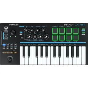 Nektar IMPACT LX Mini 25 USB Midi Keyboard Controller w/ 8 Pads