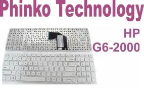 New Keyboard for HP G6-2000 Frame White US layout