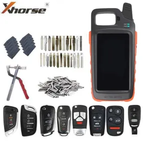 NEW! - VVDI Key Tool MAX Pro & Universal Remote Key Starter Bundle w/ Blades / Super Chips / Pins & Disassembling Tool (Xhorse)