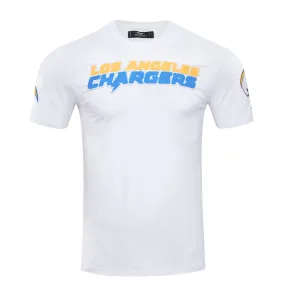 NFL LOS ANGELES CHARGERS CLASSIC CHENILLE MEN'S TEE (WHITE)