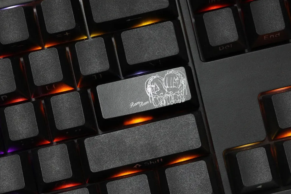 Novelty Shine Through ABS enter Keycap Etched Re:Life in a different world from zero Ram Rem