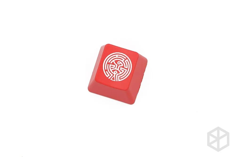 Novelty Shine Through Keycaps ABS Etched black red esc westworld the maze human body west world logo