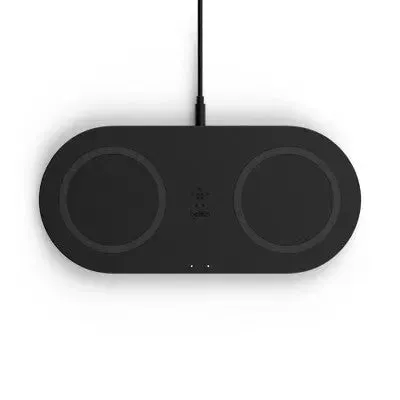 Open Box - Belkin 10W Qi Dual Wireless Charging Pad - Black