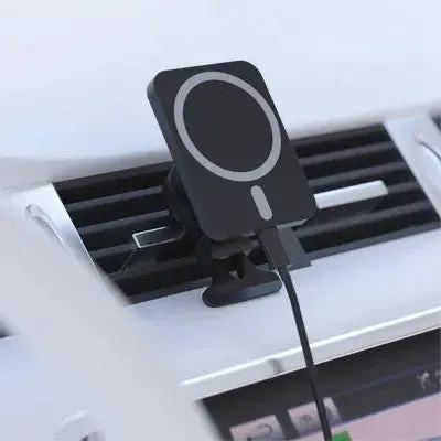 Open Box - Just Wireless Magnetic Charging for MagSafe Charger Car Mount - Black