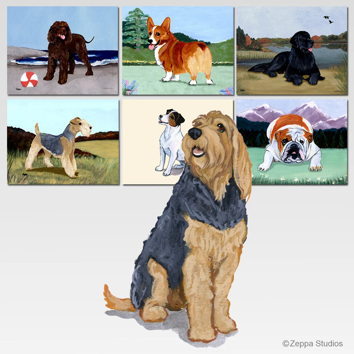 Otterhound Scenic Mouse Pad