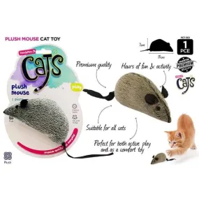 Plush Mouse Cat Toy - 13cm