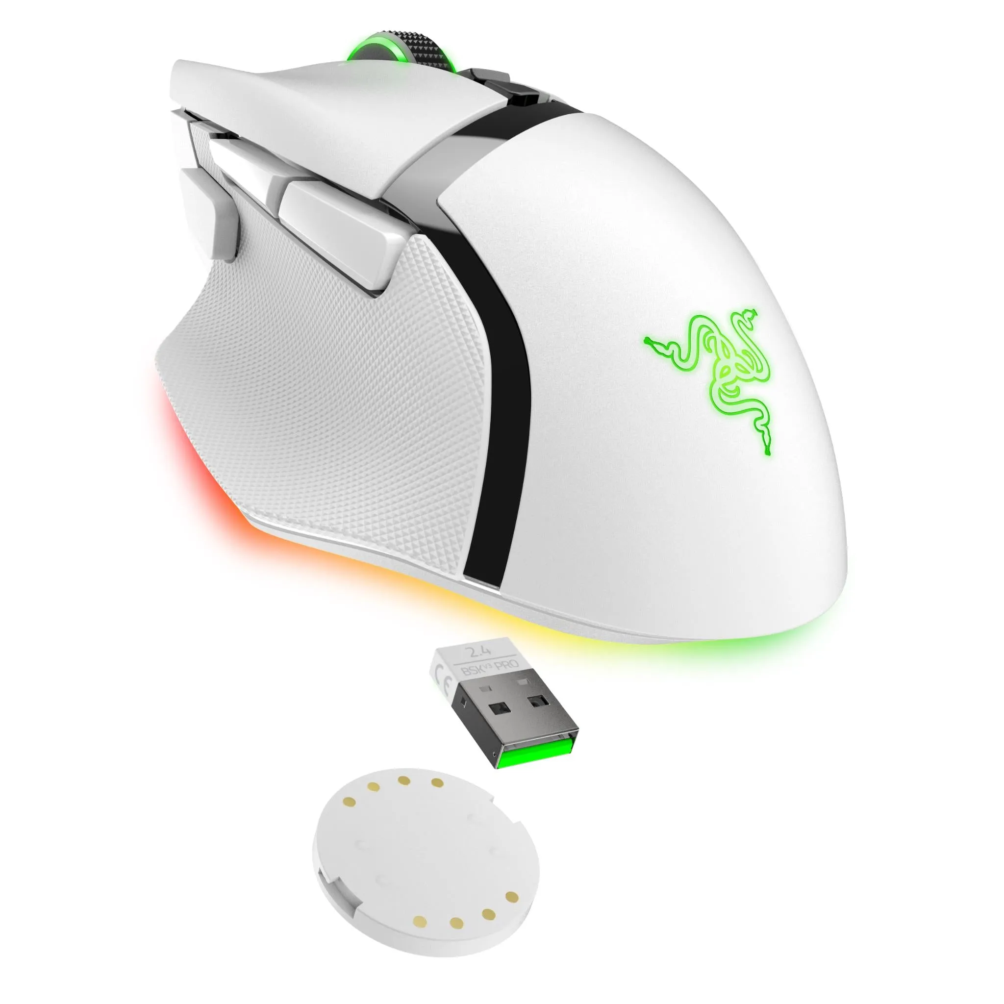 Razer Basilisk V3 Pro 35K Wireless Gaming Mouse (White)