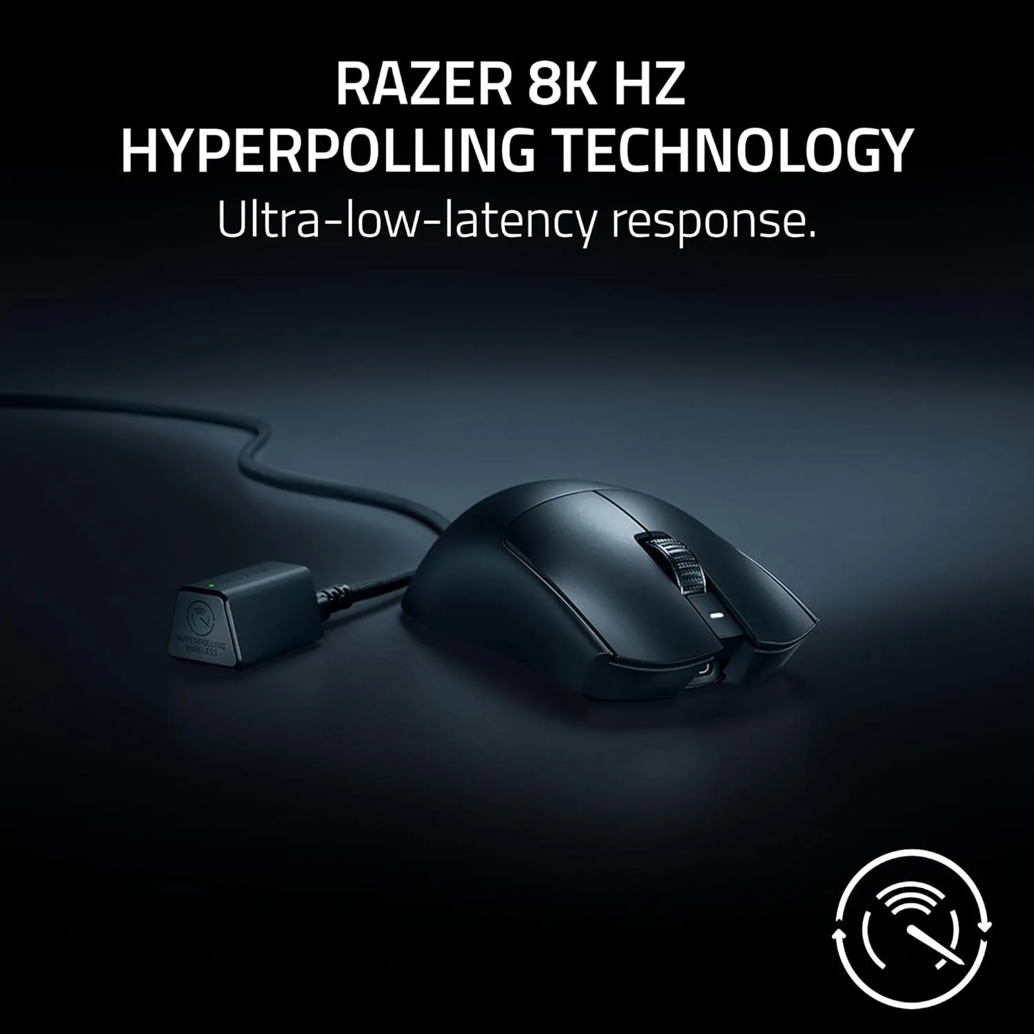 Razer Viper V3 Pro Wireless Gaming Mouse - 54g Ultra-Light, 8K Hz HyperPolling, 35K DPI Focus Pro Sensor, 95-Hour Battery - Black