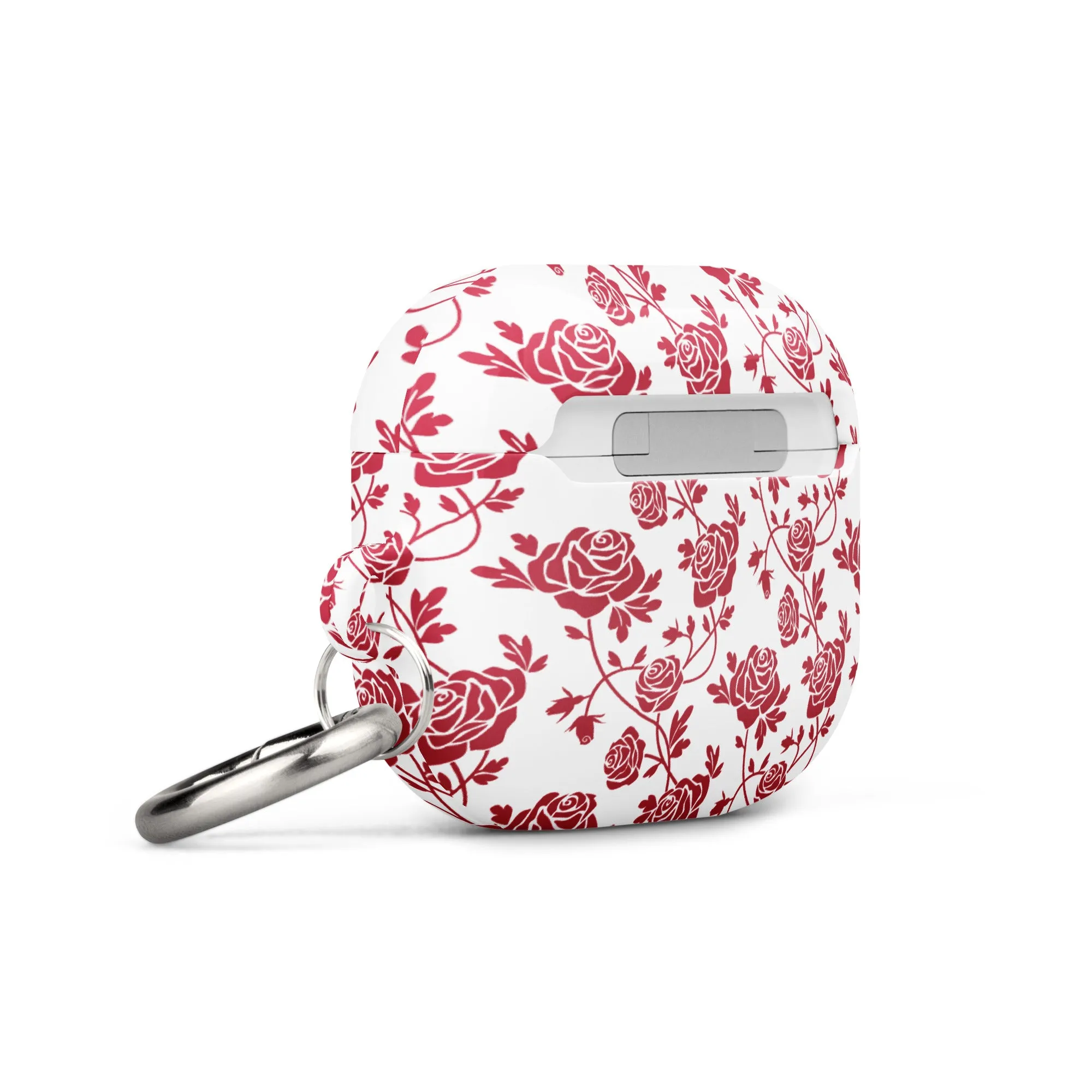 Red Roses on White Case Compatible with AirPods® and AirPods® Pro®