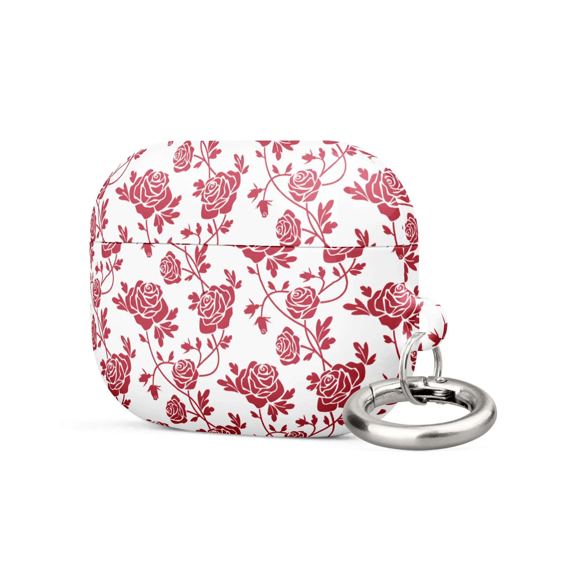 Red Roses on White Case Compatible with AirPods® and AirPods® Pro®