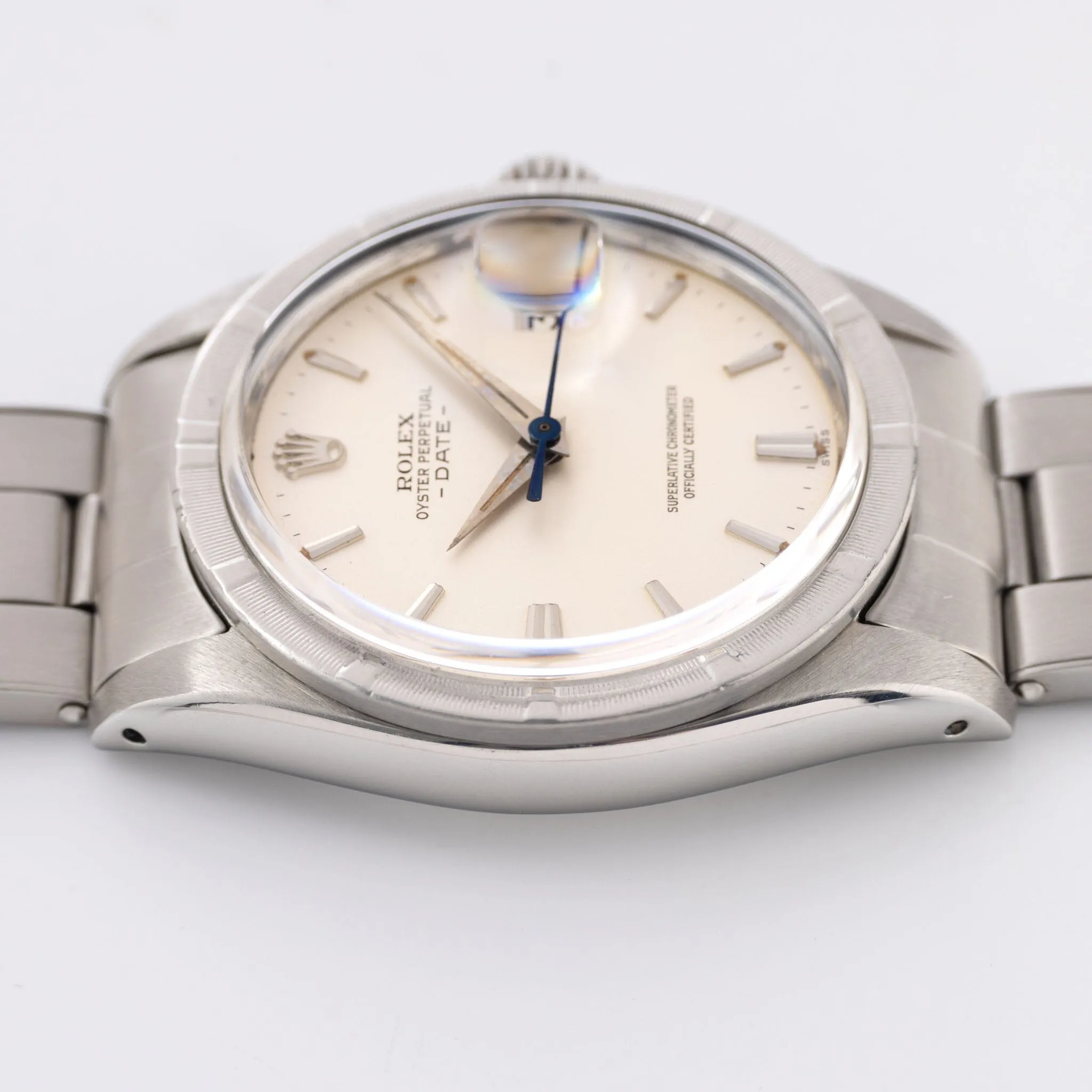 Rolex Date Matte Silver Dial Dauphine Hands ref 1501