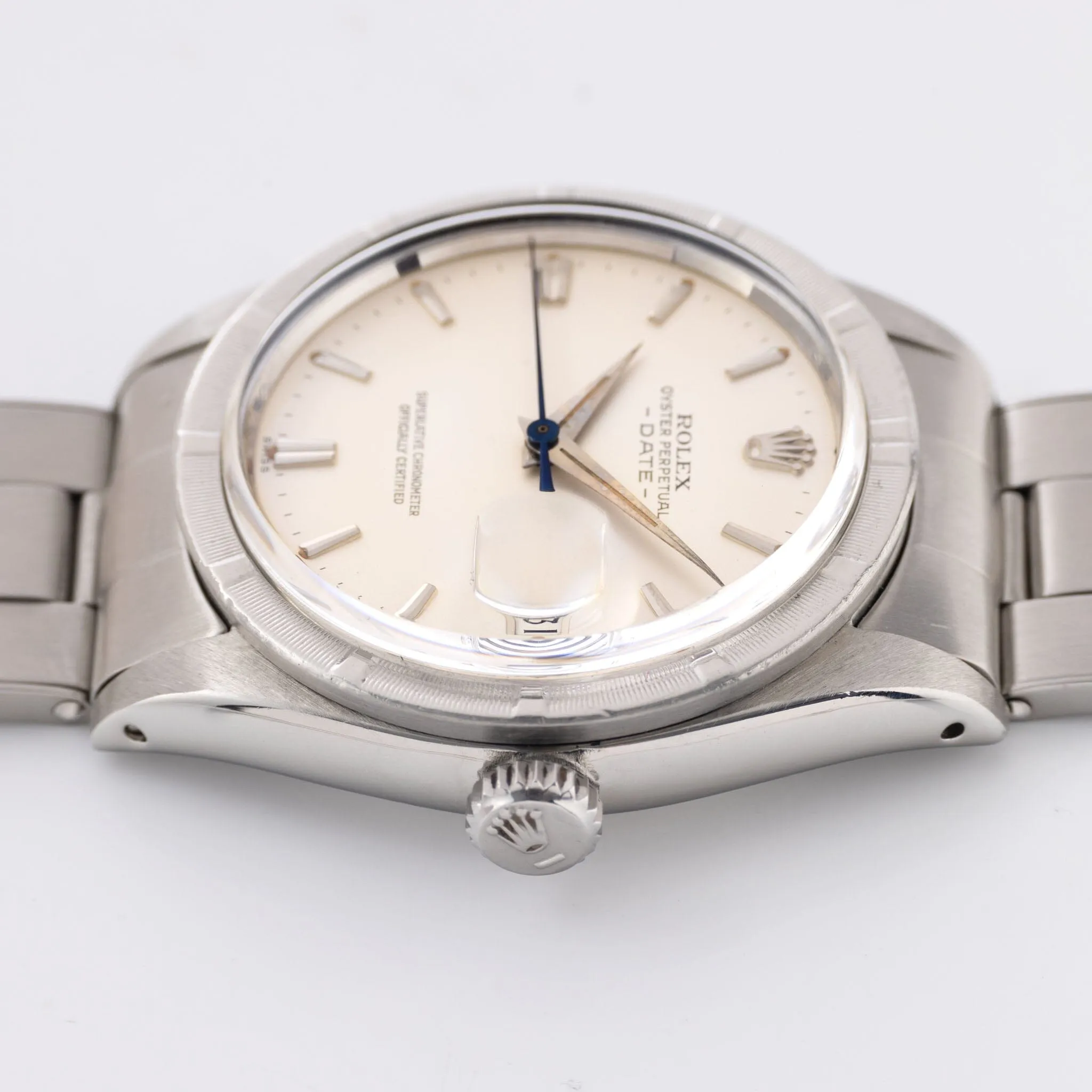 Rolex Date Matte Silver Dial Dauphine Hands ref 1501