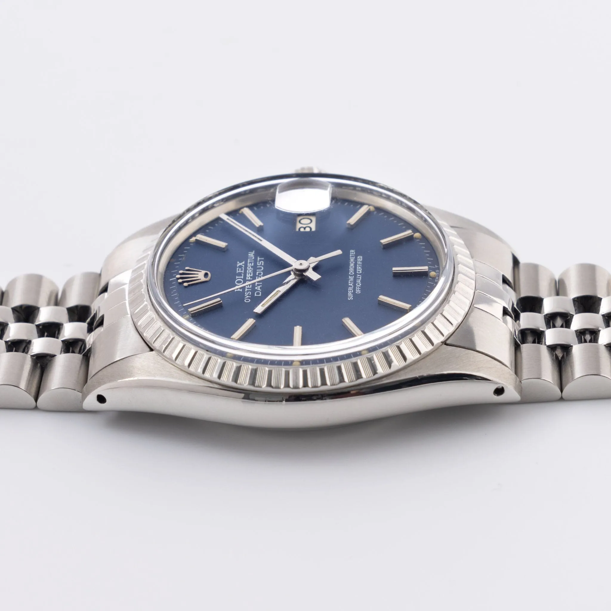 Rolex Datejust 1603 rare matte blue dial