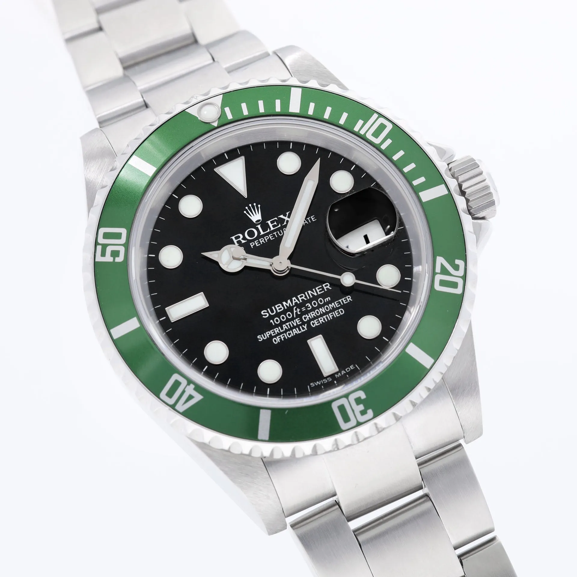 Rolex Submariner Date 16610LV 50th Anniversary Green Bezel