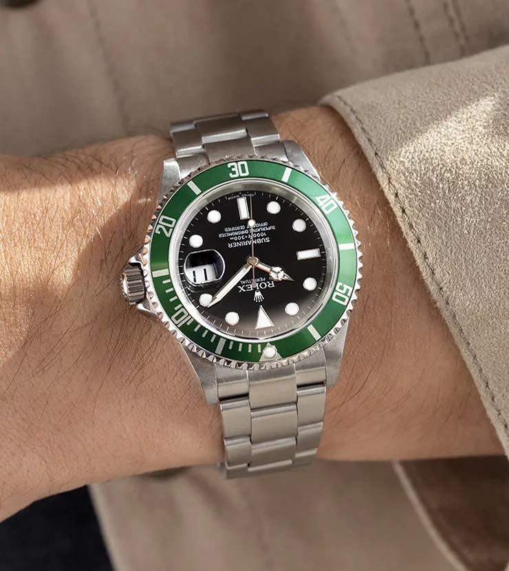 Rolex Submariner Date 16610LV 50th Anniversary Green Bezel