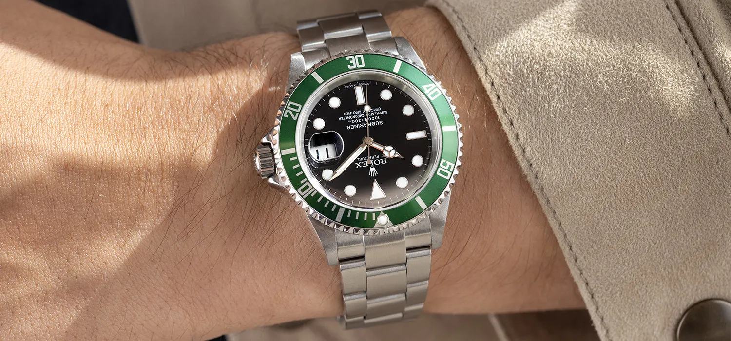 Rolex Submariner Date 16610LV 50th Anniversary Green Bezel