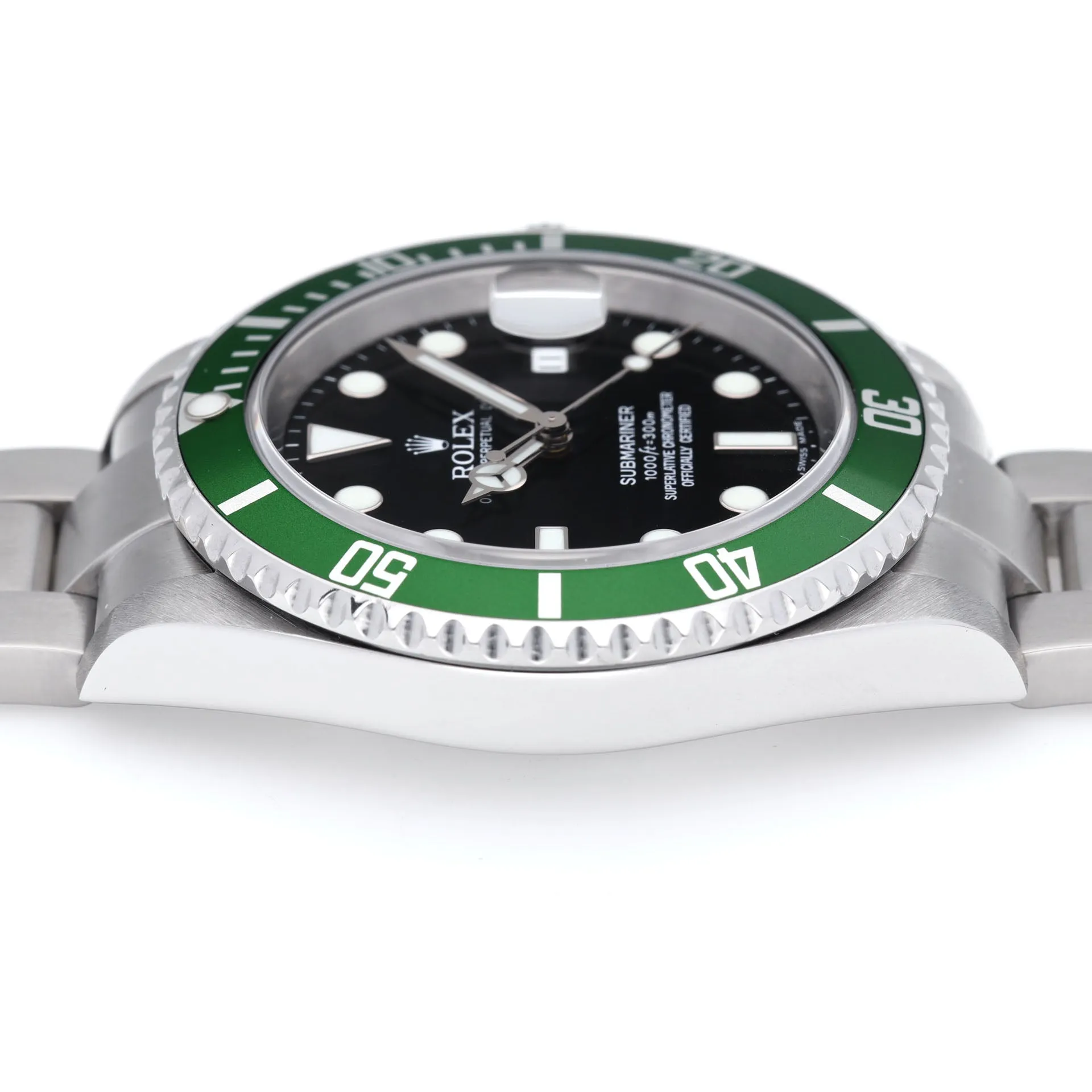 Rolex Submariner Date 16610LV 50th Anniversary Green Bezel