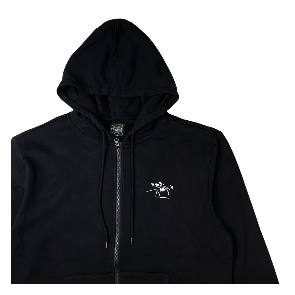 Stanley Mouse Easy Rider Never Summer Black Zip Up Hoodie