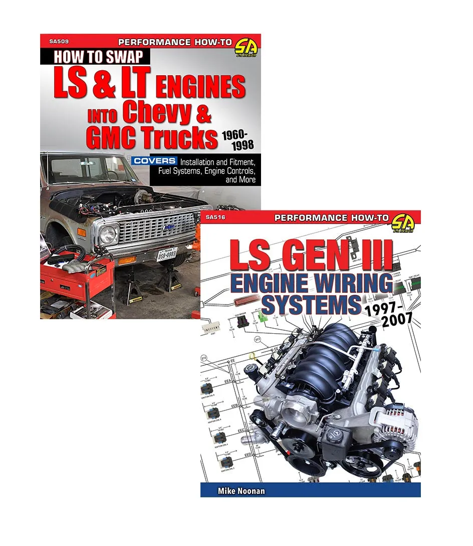 Swap LS & LT Engines into Chevy & GMC Trucks & LS Gen III Engine Wiring Systems (2 Book Set)