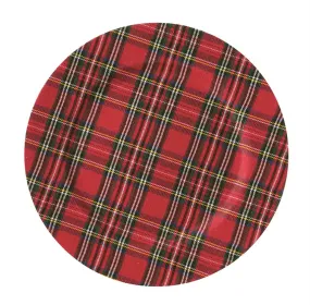 Tartan Fabric Christmas Chargers