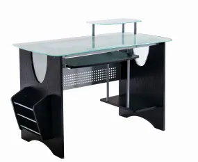 Techni Mobili Glass-Top Home Office Desk