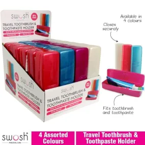 Toothbrush & Paste Travel Holder