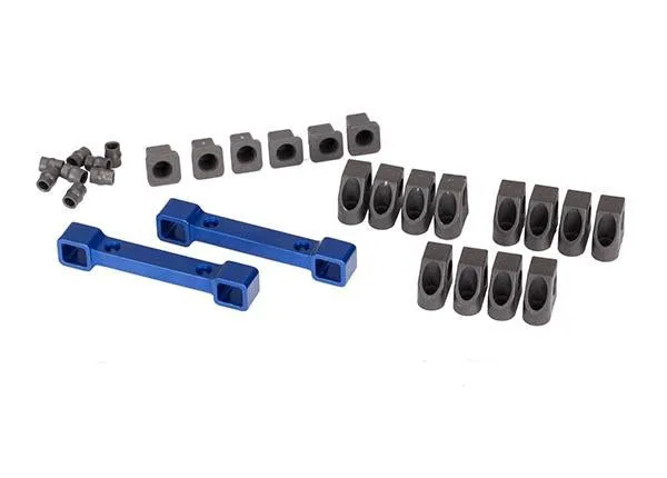 Traxxas Suspension Arm Mounts, Aluminum, Blue, 8334X