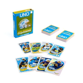 UNO Fandom NFL Los Angeles Chargers Game Deck